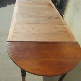 6-foot open panel in solid walnut, 5 extensions