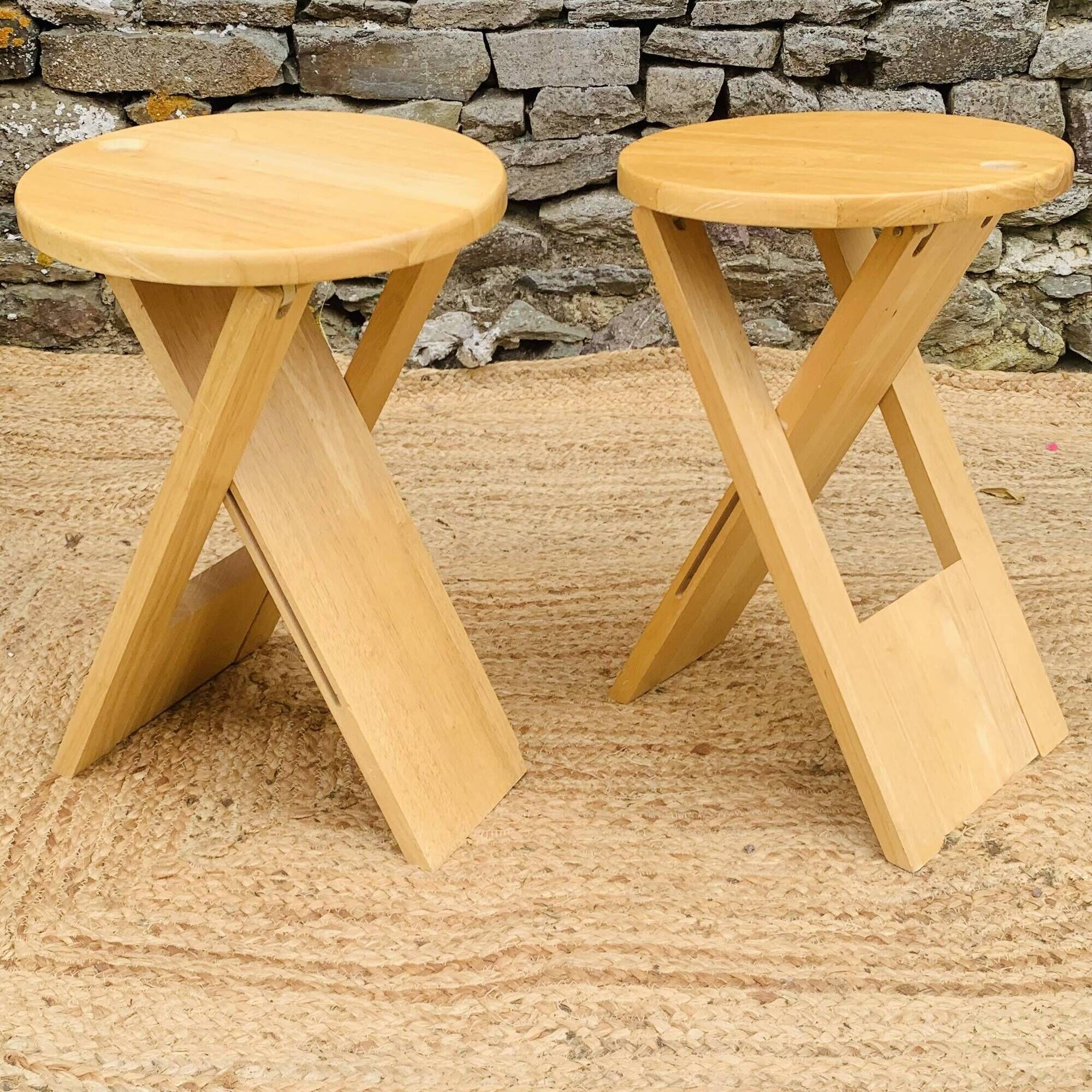 Vintage Suzy folding stools by Adrian Reed