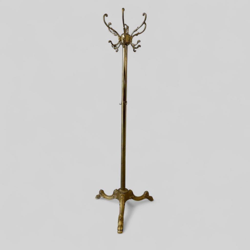 Vintage Gold Coat Rack / Floor Coat Rack