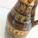 Polychrome ceramic soliflore vase by Bay Keramik / vintage 60s-70s