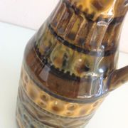 Polychrome ceramic soliflore vase by Bay Keramik / vintage 60s-70s