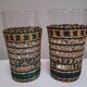 Set of vintage bohemian glasses