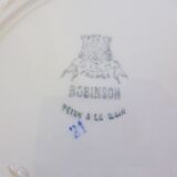 1 vintage hollow round plate from the Gien factory, model Robinson 2106106.