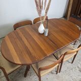 Korup Design, vintage 1960s Danish extendable teak table