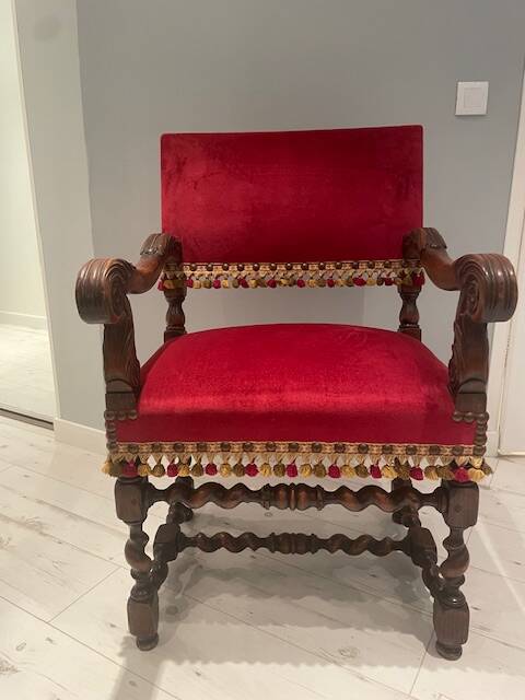 Louis XIII style armchair