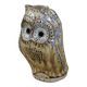 Hibou en grès émaillé par Judy Taylor