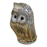 Hibou en grès émaillé par Judy Taylor