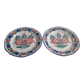 2 Henriot Quimper Plates