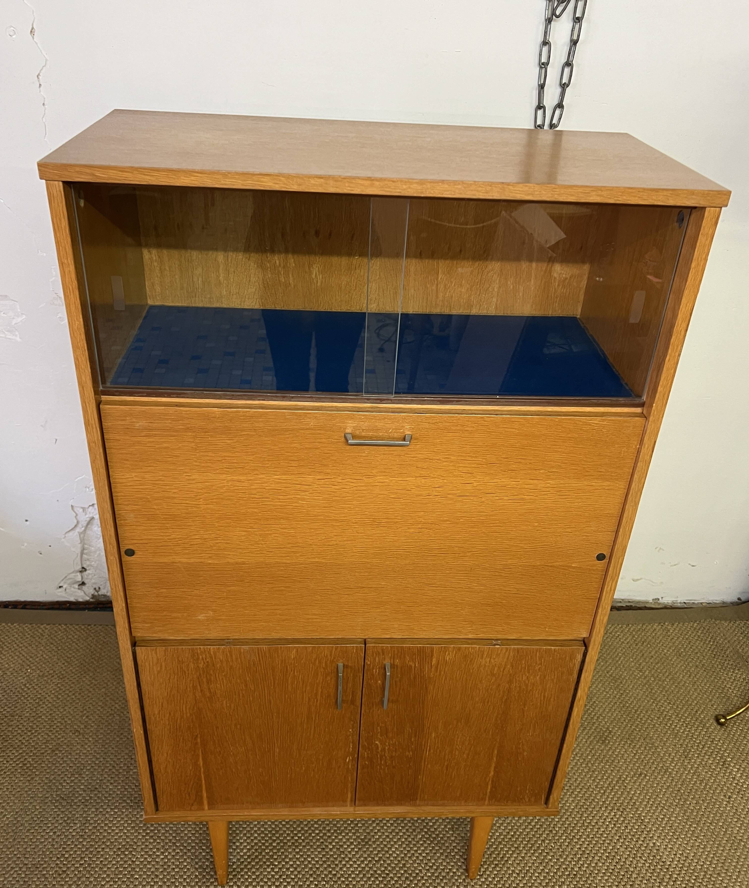 Small vintage secretary cabinet