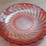 antique Baccarat crystal decanter with saucer