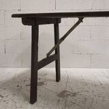 Antique folding solid wood table