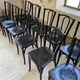 Lot 11 black Baumann bistro chairs