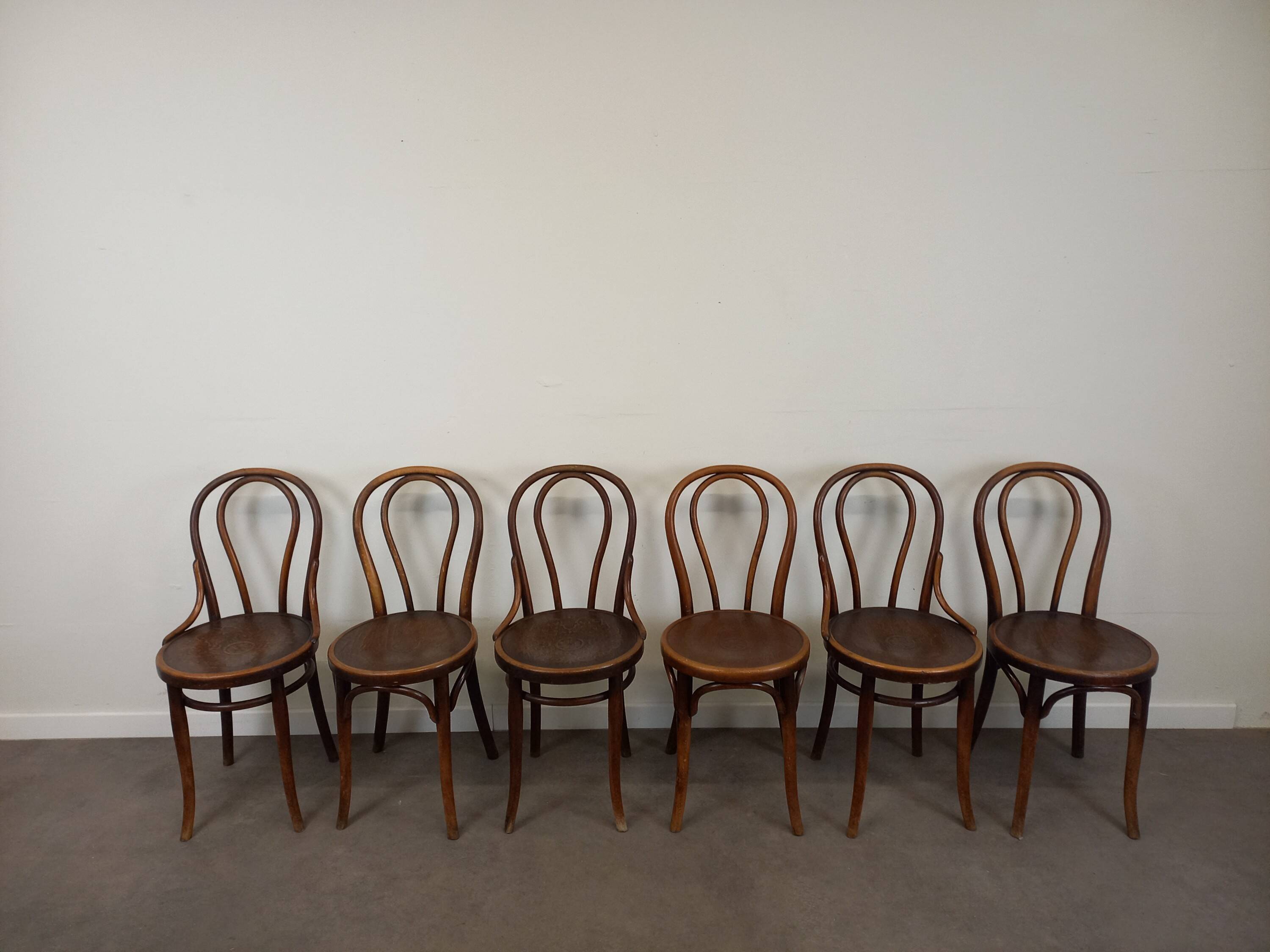 Thonet Bistro Chairs, Set of 6
