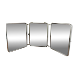 Miroir triptyque vert vintage