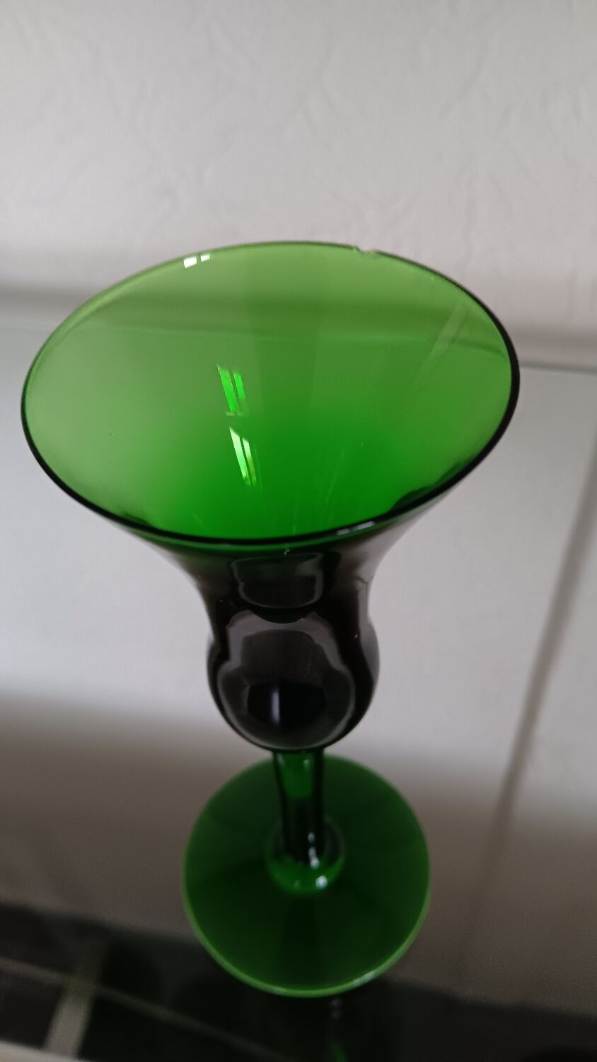 Kluk Kluk carafe by Jacob E.Bang - Holmegaard and 5 liqueur glasses