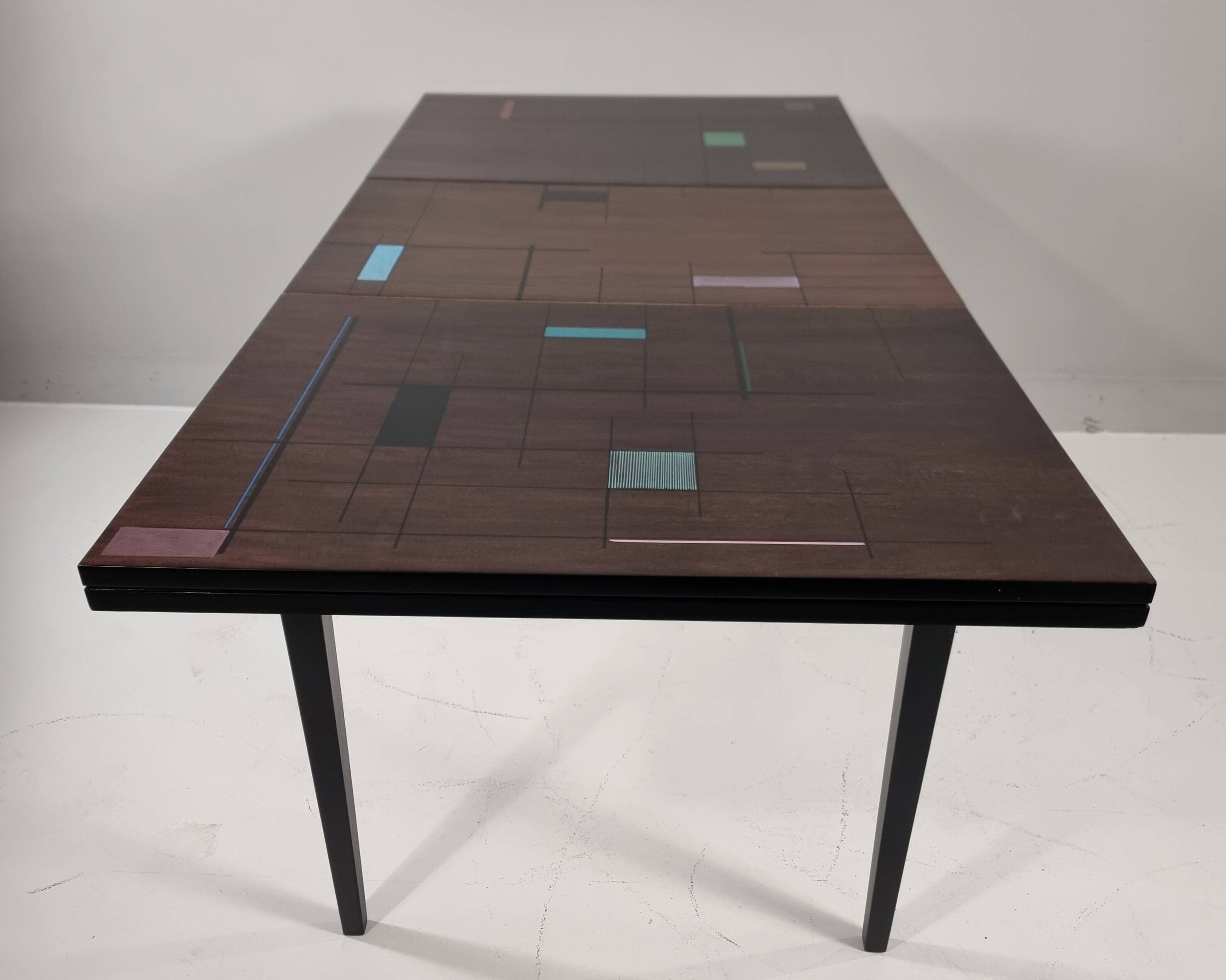 Vintage dining table in ash, 1970s