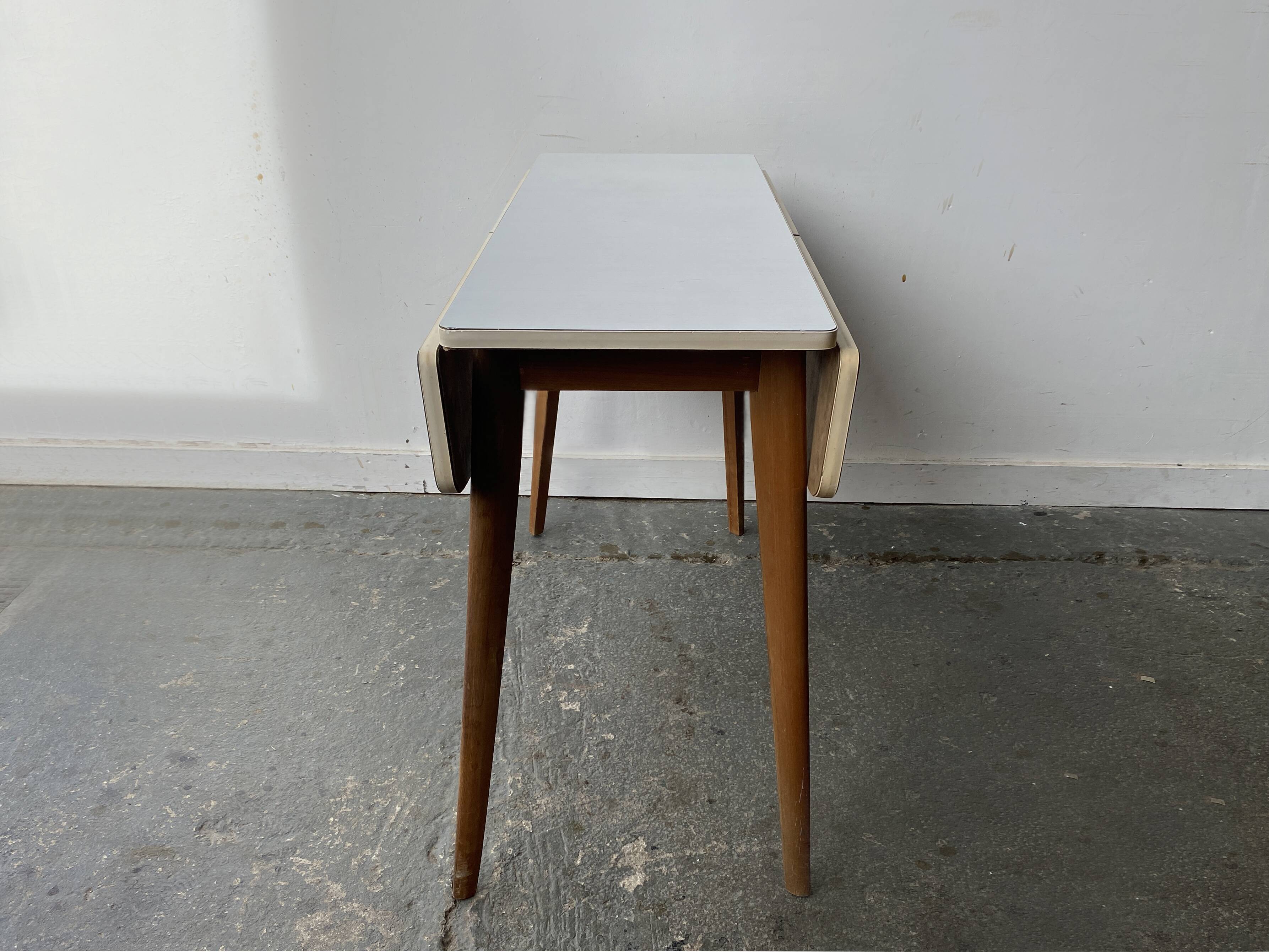 1960s Mid-Century extending drop leaf kitchen table