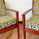 Restored vintage Scandinavian armchairs