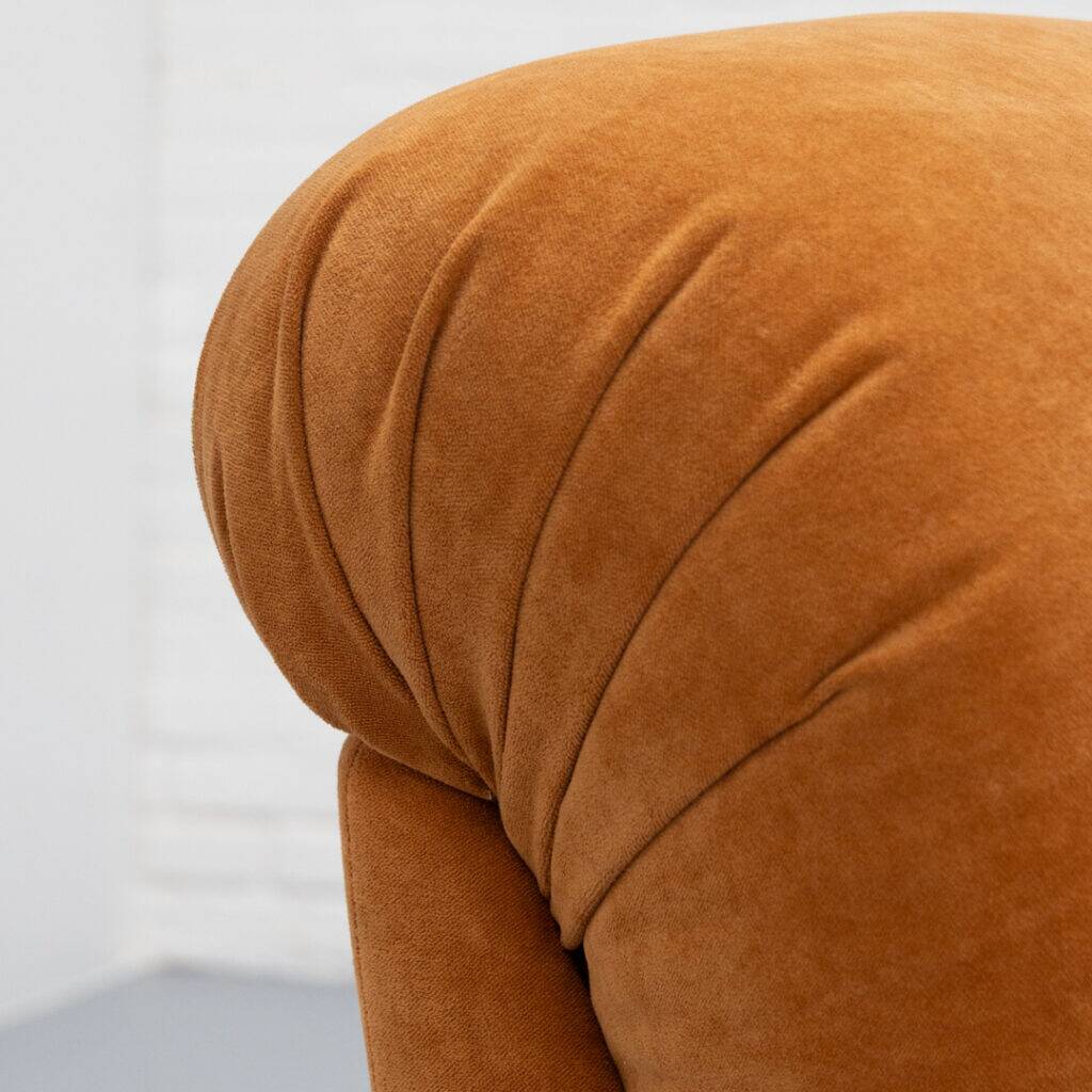 Italian Armchair Chenille 1970s
