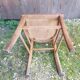 Old wooden bistro chair seat vintage relief drawing