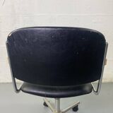 Black tubular office chair