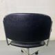 Fauteuil de bureau tubulaire noir