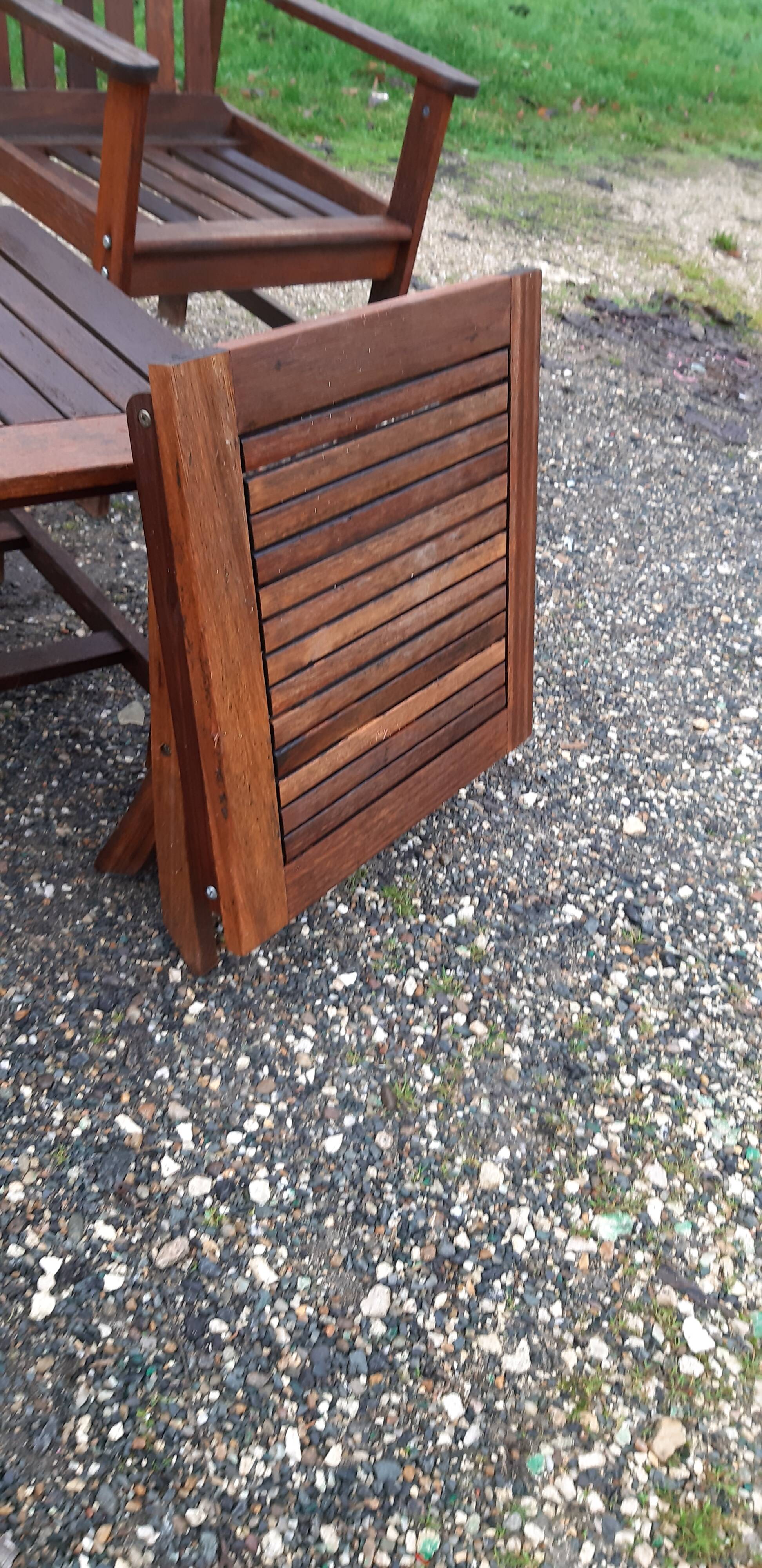 Garden furniture in exotic wood brand: fsc
