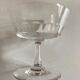 Set of 8 19th crystal crystal glasses with matching flat ribs