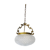 Brass ball chandelier