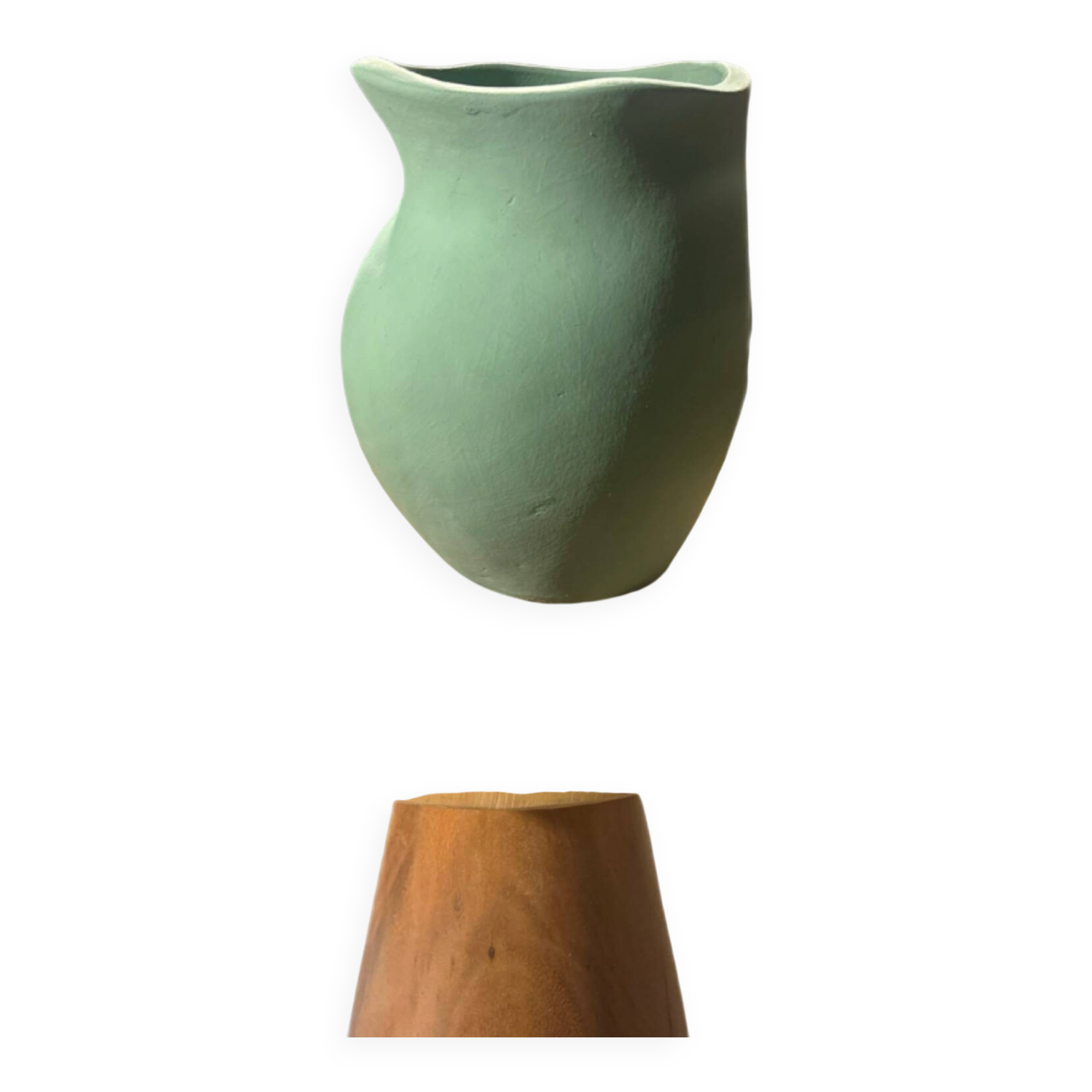 Green vase