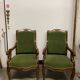 Paire de fauteuils Napoleon III en acajou