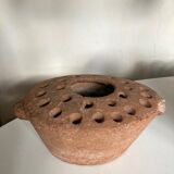 Terracotta farm vase pique flower XXL Folk Art 19th