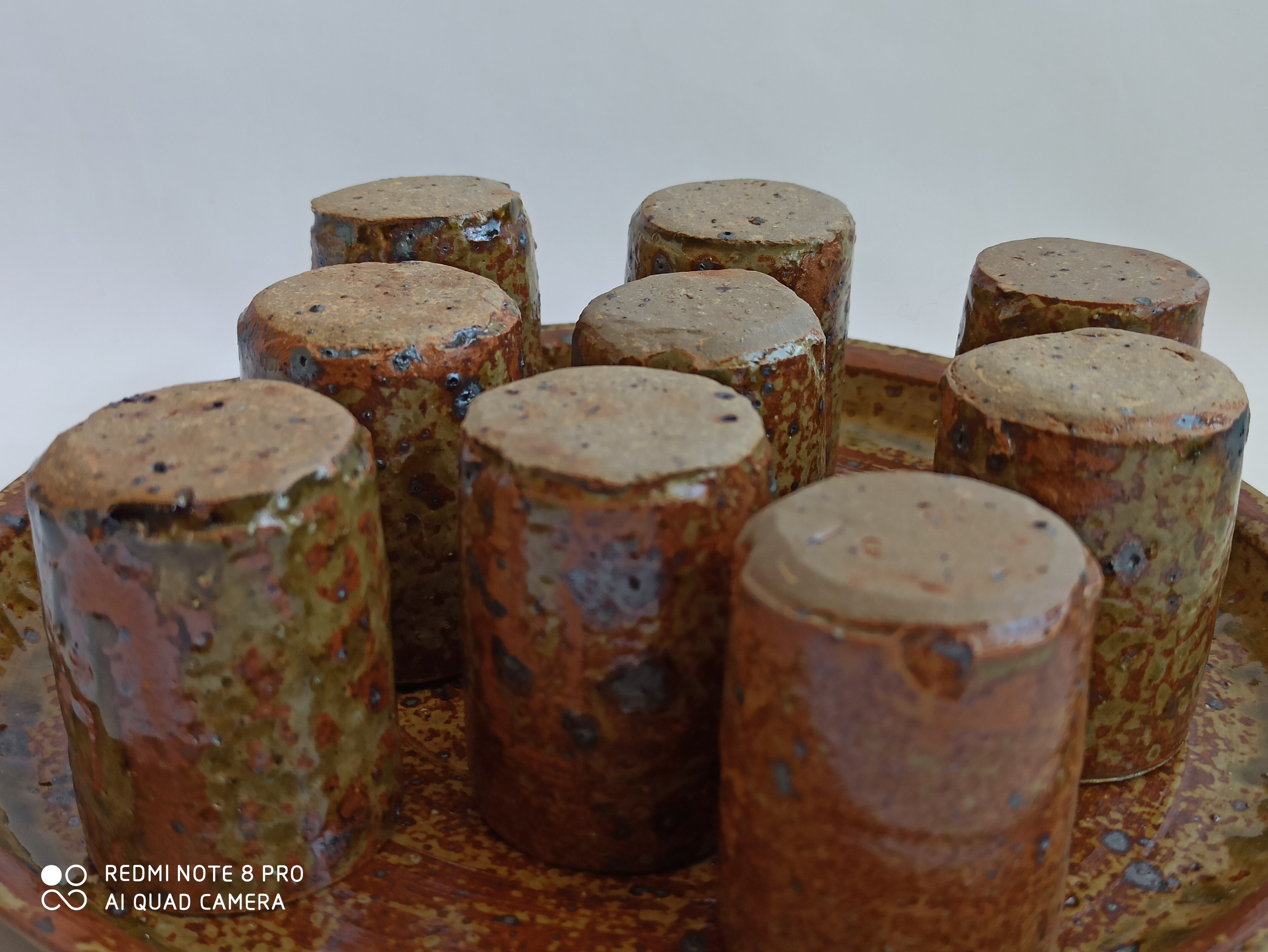 Service La Borne in raw pyrity sandstone