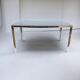 Vintage smoked glass table