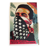 Shepard fairey (obey), american range, signed and dated offset lithograph