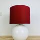 White and red ceramic ball lamp, 1980s