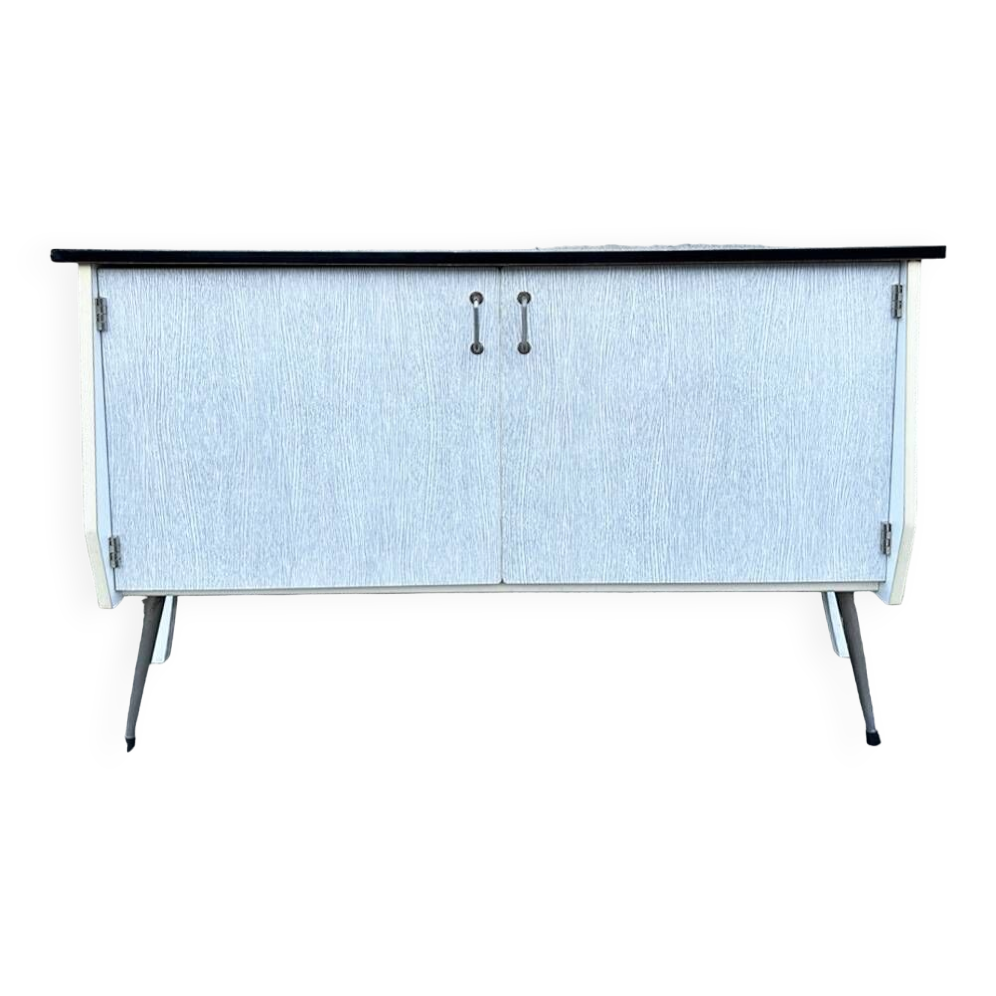 Paire de tables de nuit bois, vintage, années 60