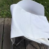 Embroidered 2-seater sheet CT linen new simple day cream
