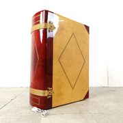 Italian Goatskin Book Shaped Dry Bar Cabinet by Aldo Tura, 1950s