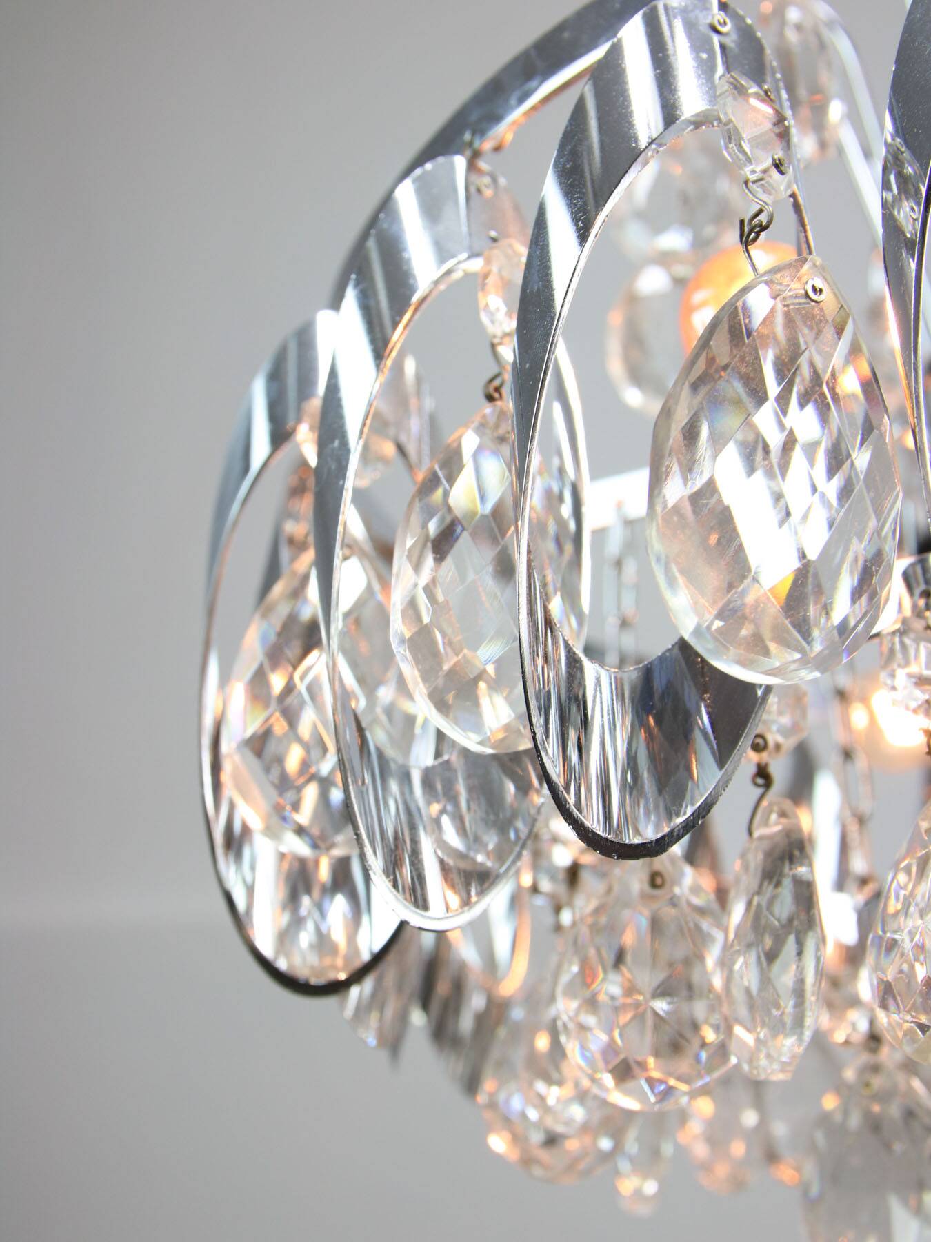 A pair of Vintage Viennese Crystal Chandeliers, 70s
