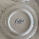 Blue Pyroblan Porcelain Plates