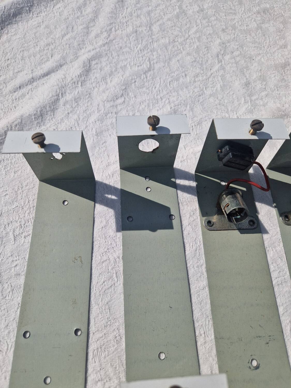 Lot of 5 Vintage Perspex Wall Lights from the 60s and 70s