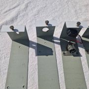5 perspex wall lights, 1960s-70s