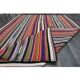 1970s Vintage Turkish Oushak Handmade Wool Cotton Orange Area Rug 193x270