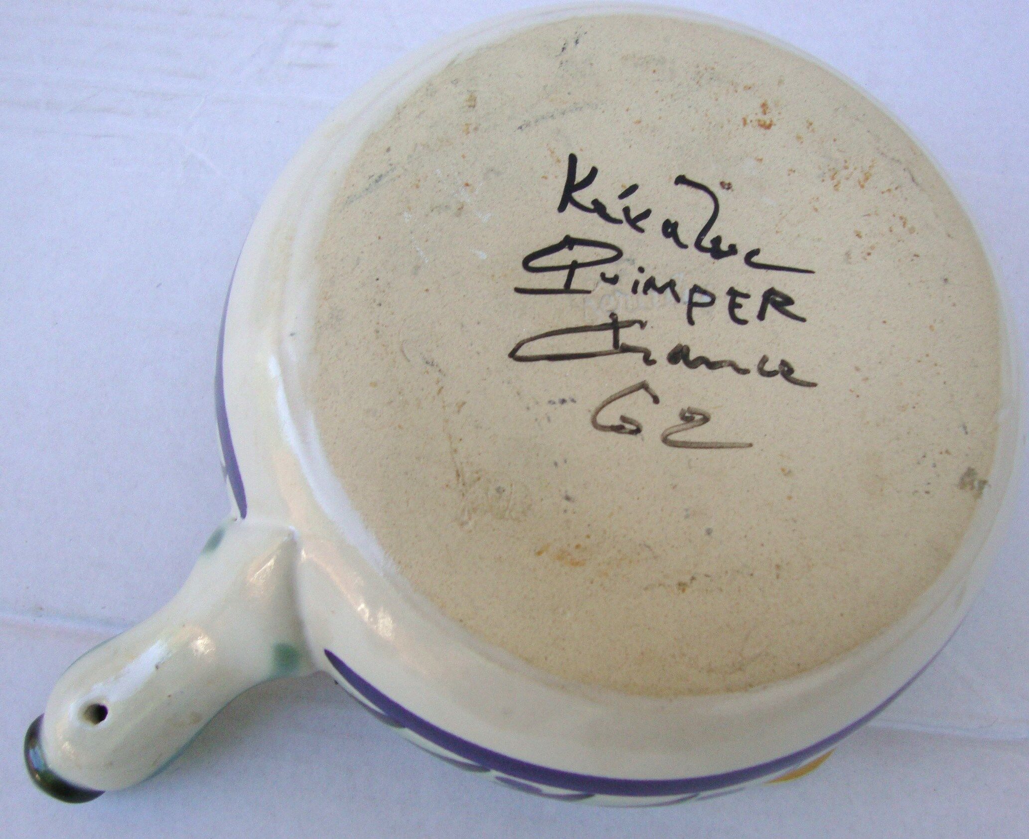 Pan keraluc quimper ceramic 1970