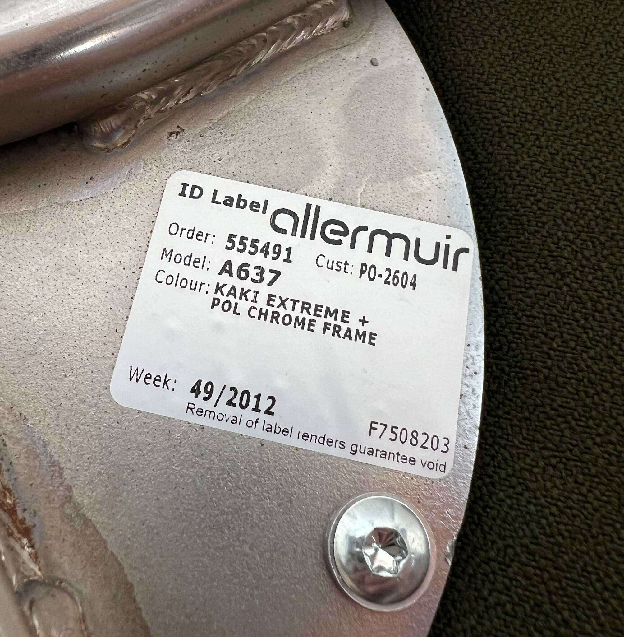 Chaise conique d'Allemuir, après 2010