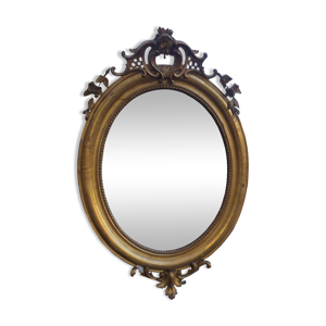 Miroir ovale Louis xv