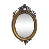 Oval mirror Louis xv period 19th century