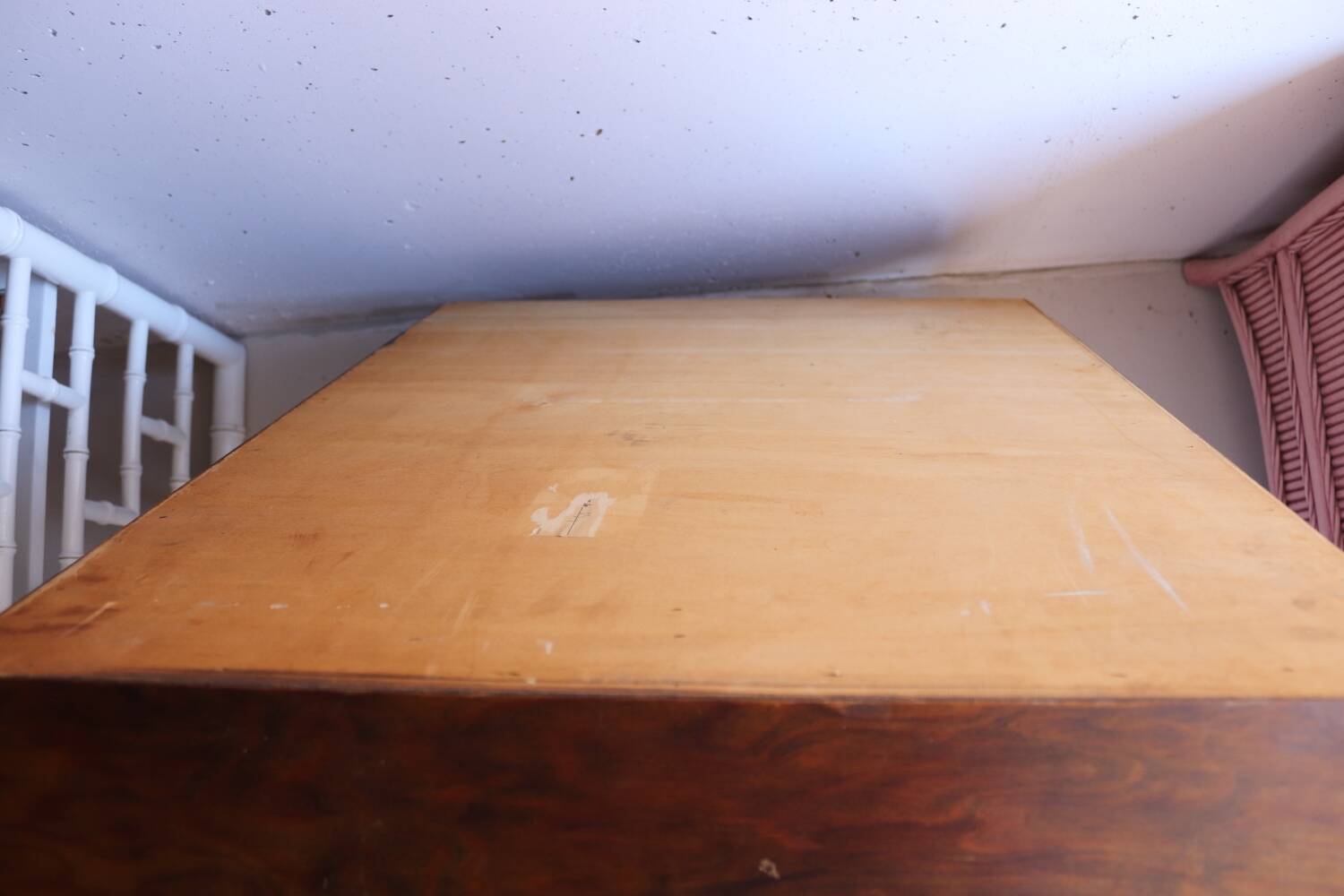 Small vintage wooden sideboard