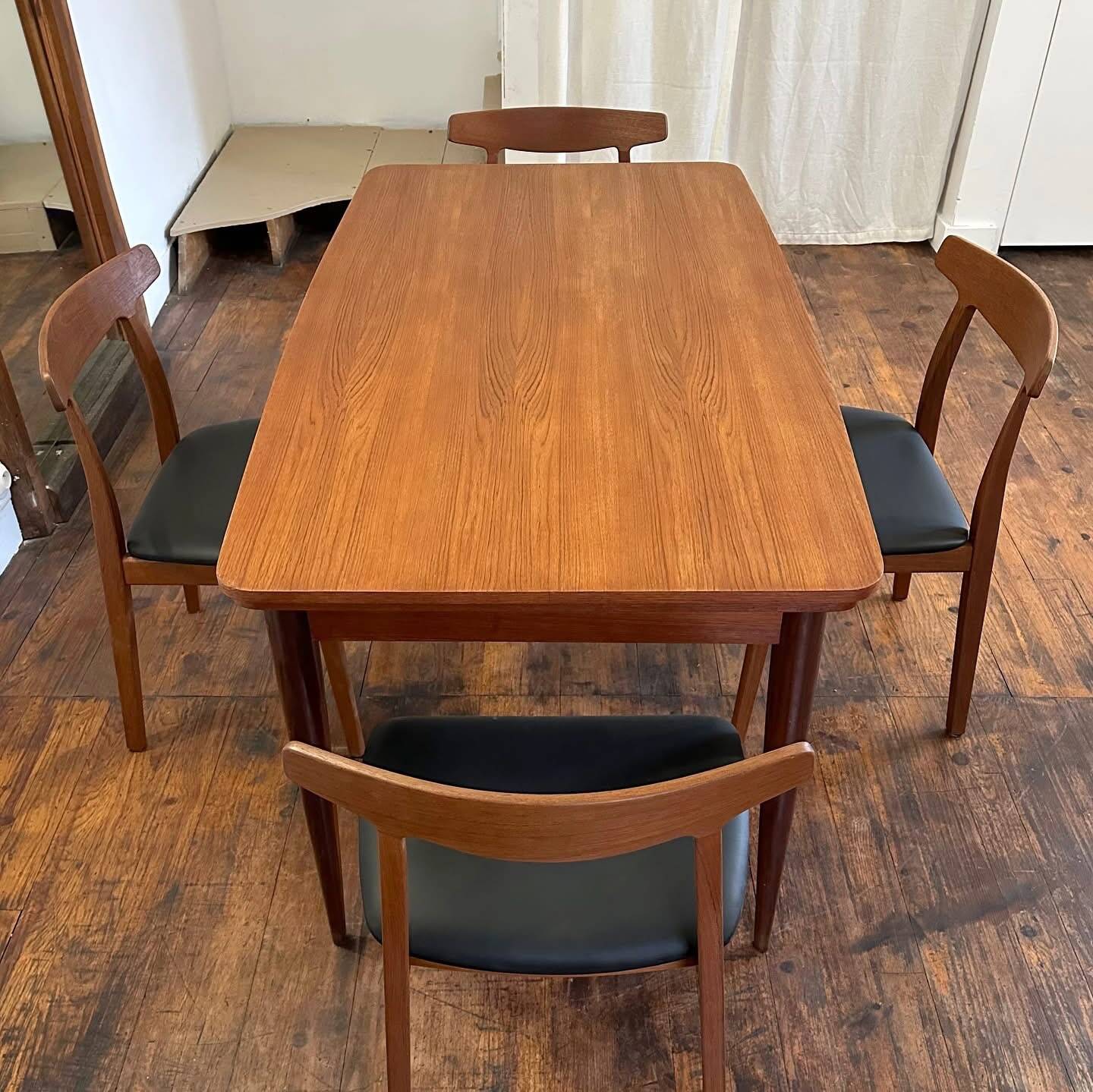 Extensible table by Oswald Vermaercke, 1960